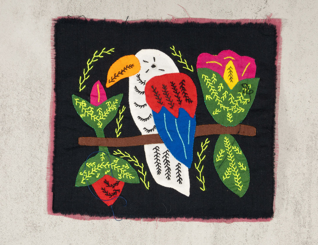 Multicolor White Red And Blue Bird Molita