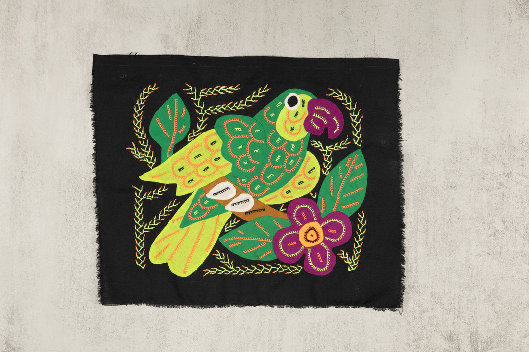 Multi-Color Parrot Bird Green And Purple Molita