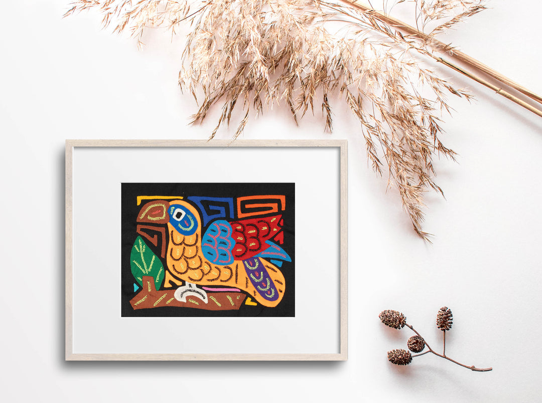 Multicolor Orange And Blue Molita