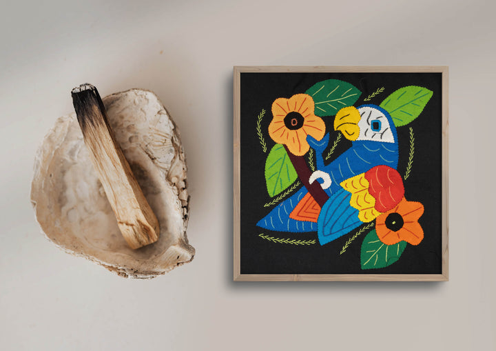 Multi-Color Parrot Bird Red And Blue Molita