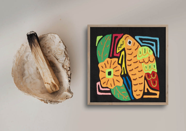 Multicolor Orange And Green Bird Molita