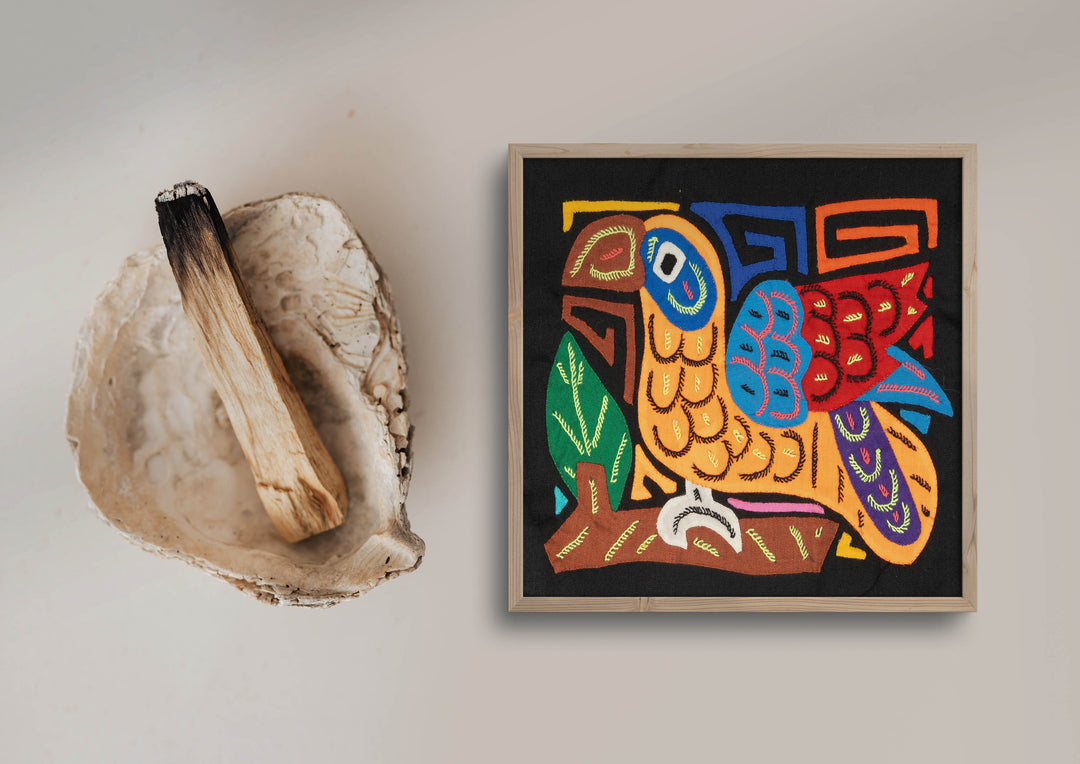 Multicolor Orange And Blue Molita