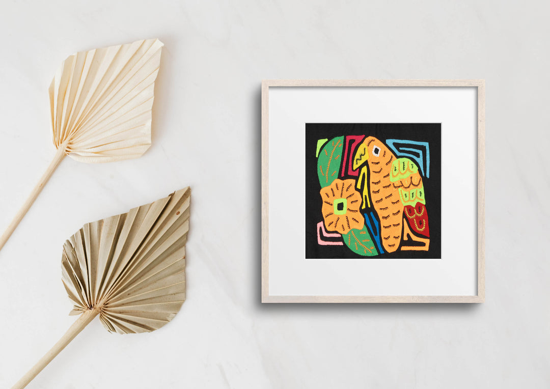 Multicolor Orange And Green Bird Molita