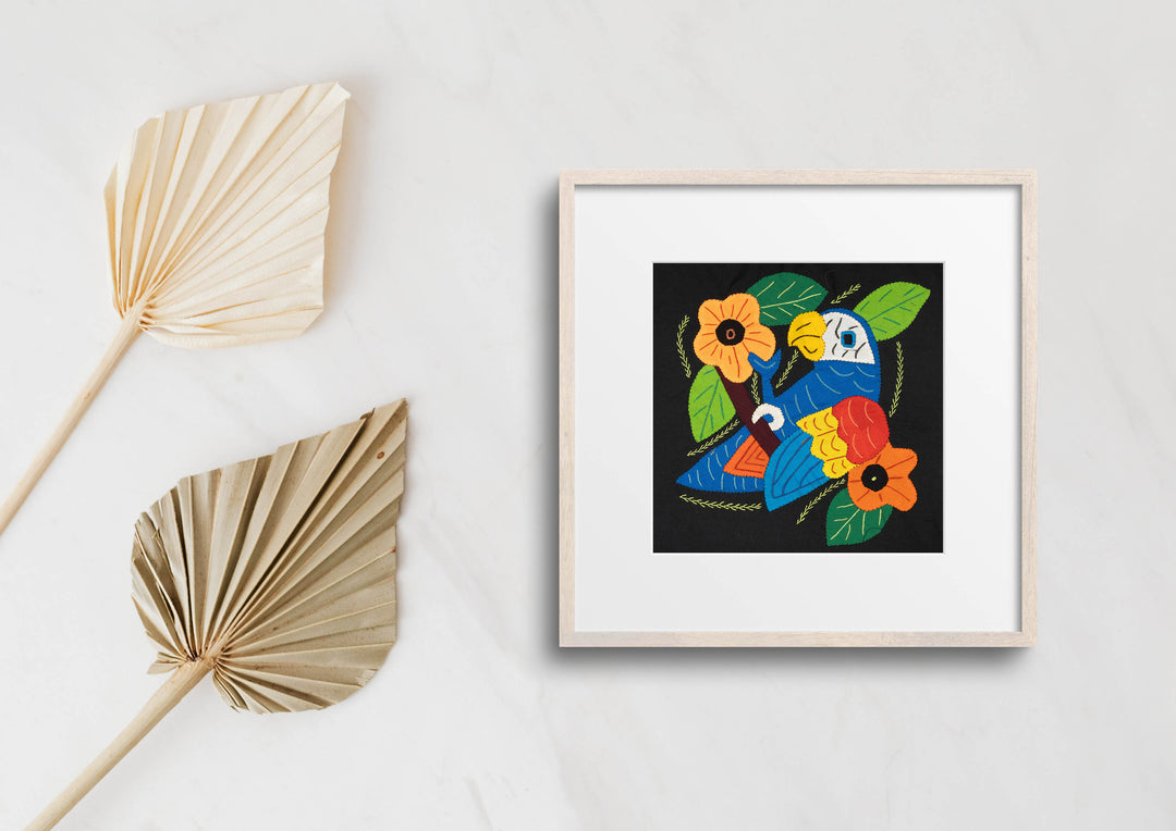 Multi-Color Parrot Bird Red And Blue Molita