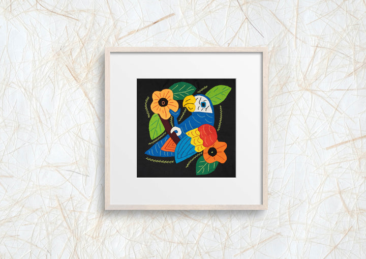 Multi-Color Parrot Bird Red And Blue Molita