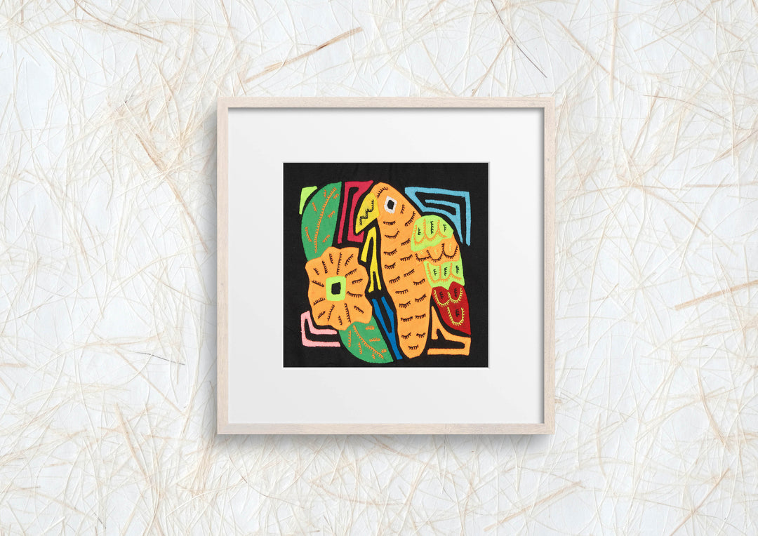 Multicolor Orange And Green Bird Molita