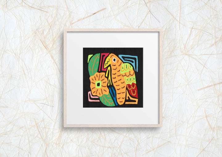 Multicolor Orange And Green Bird Molita