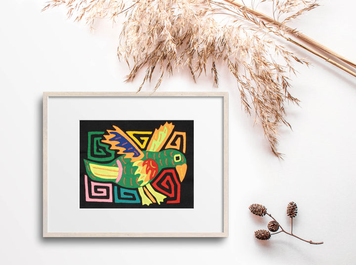 Multicolor Orange And Green Bird Molita