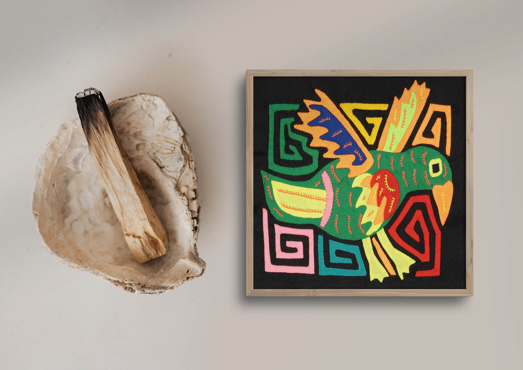 Multicolor Orange And Green Bird Molita