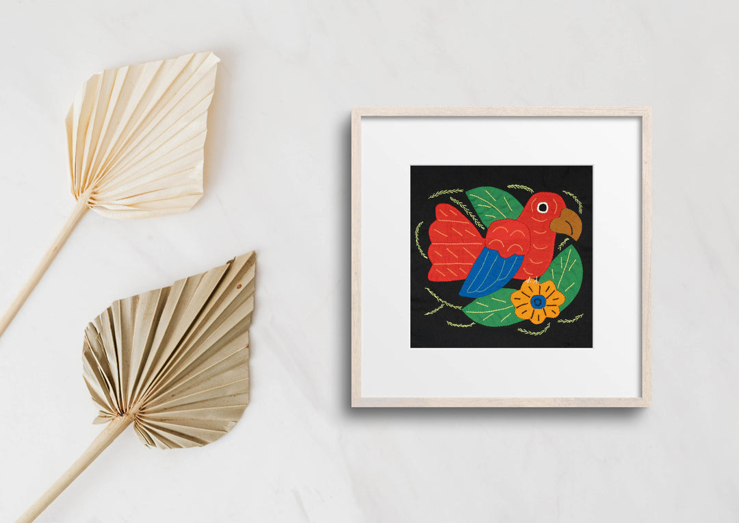 Multi-Color Bird Red And Blue Molita