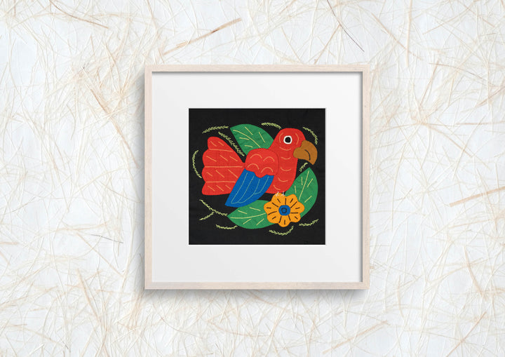 Multi-Color Bird Red And Blue Molita