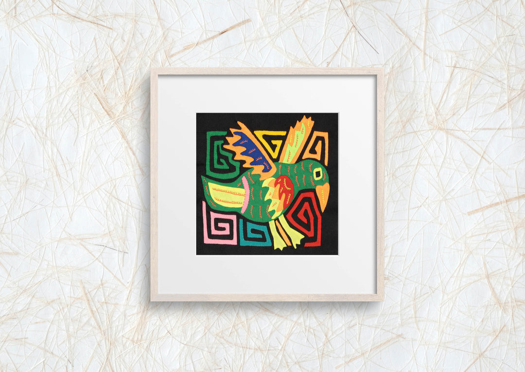 Multicolor Orange And Green Bird Molita