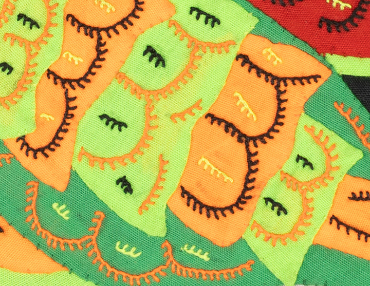 Multicolor Orange Red And Green Bird Molita