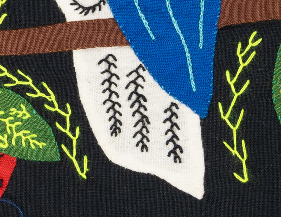 Multicolor White Red And Blue Bird Molita