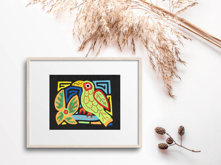 Multicolor Orange Red And Green Bird Molita