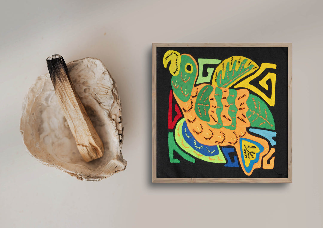 Multicolor Orange And Green Bird Molita