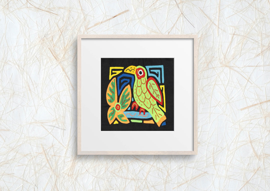 Multicolor Orange Red And Green Bird Molita