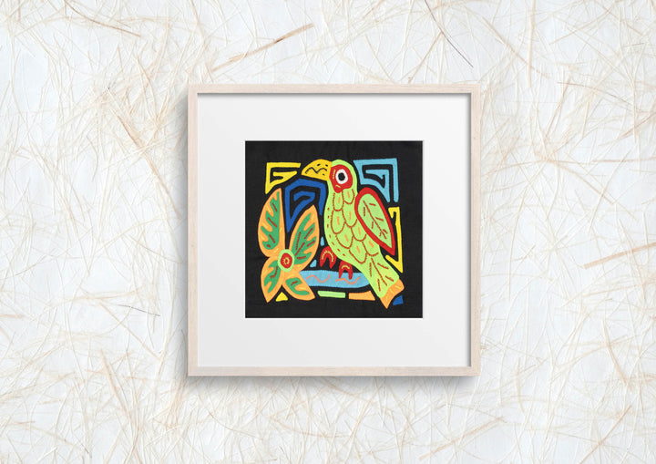 Multicolor Orange Red And Green Bird Molita