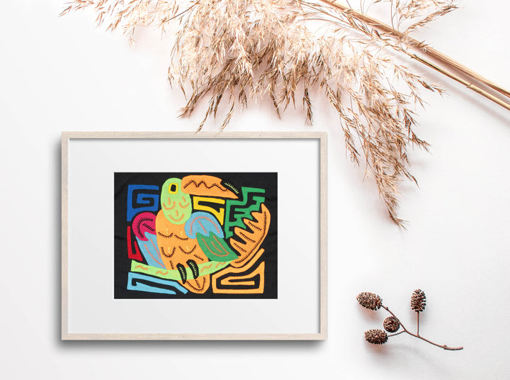 Multicolor Orange Green And Blue Molita