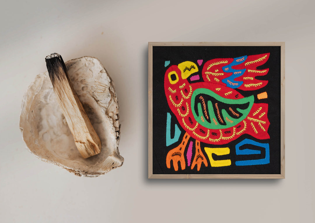 Multicolor Red And Green Bird Molita