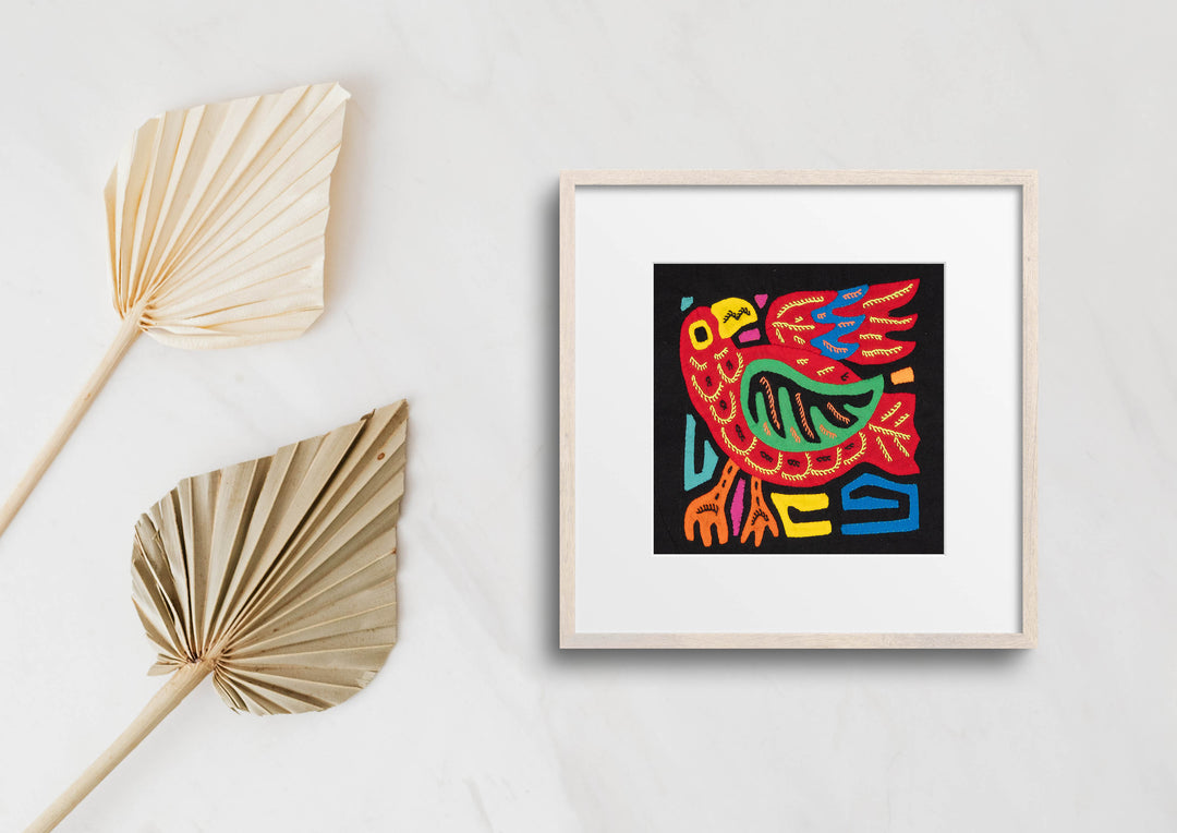 Multicolor Red And Green Bird Molita