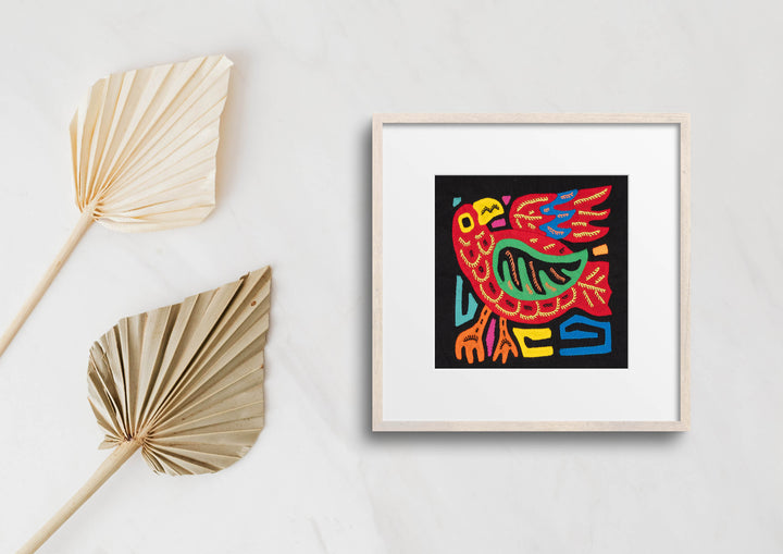 Multicolor Red And Green Bird Molita