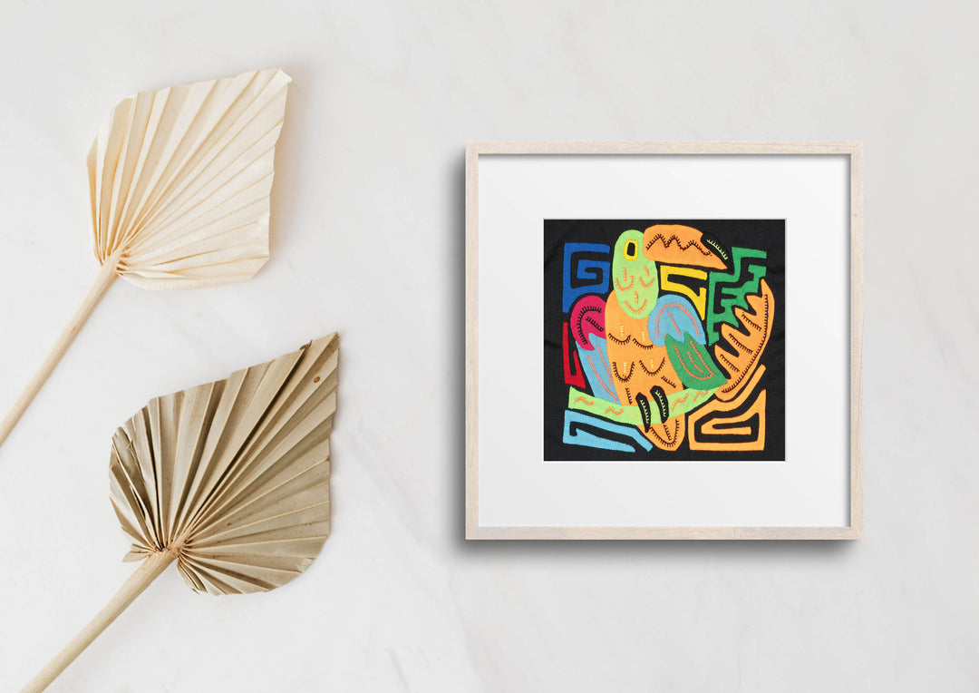 Multicolor Orange Green And Blue Molita