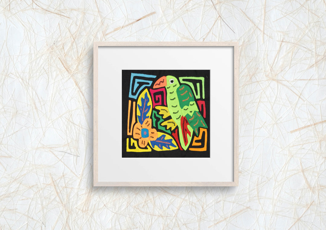 Multicolor Orange Red And Green Bird Molita