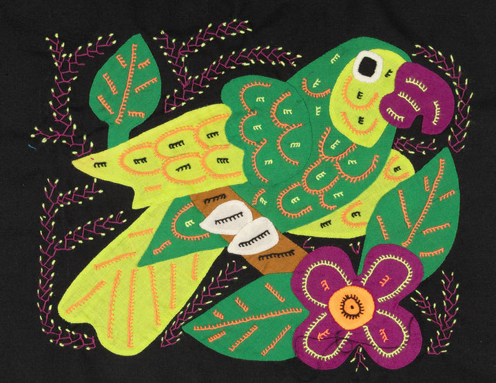 Multi-Color Parrot Bird Green And Purple Molita