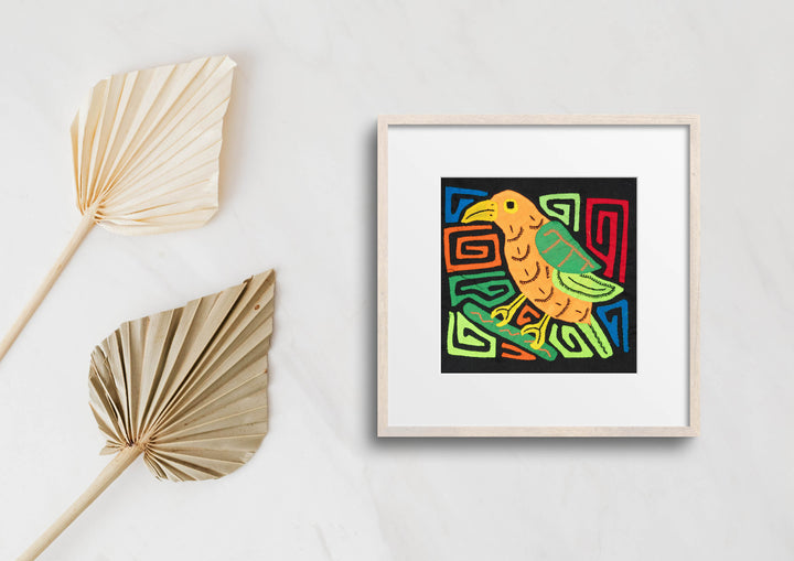 Multicolor Orange Red And Green Bird Molita