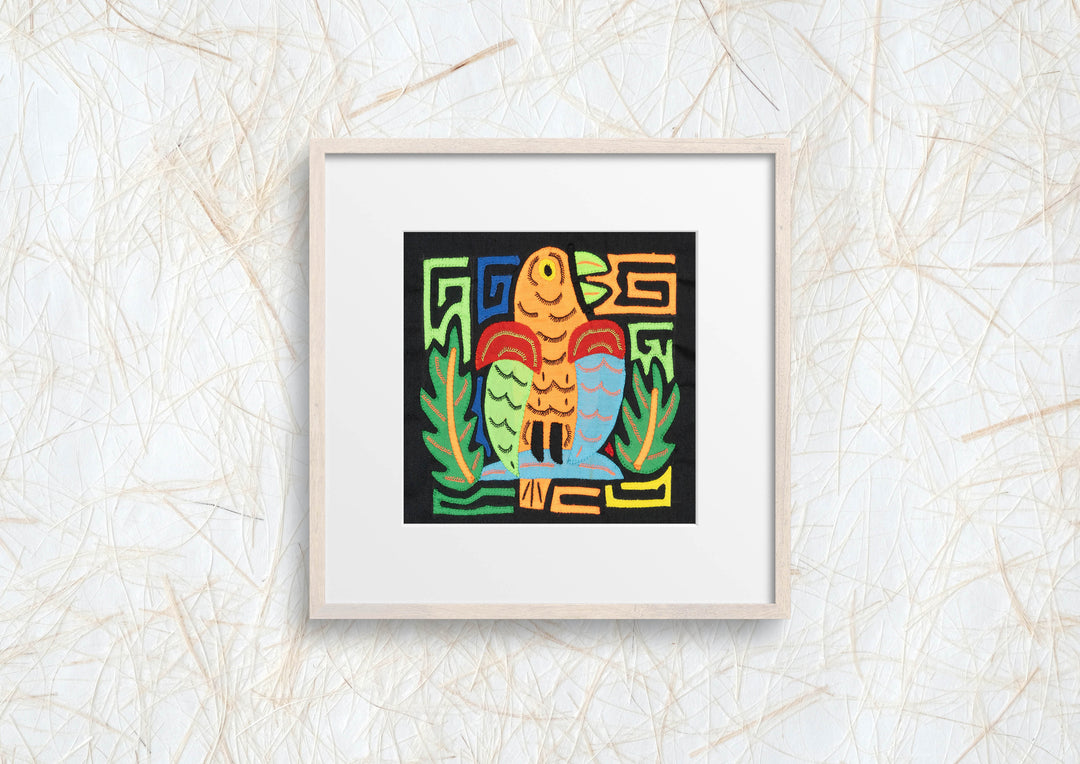 Multicolor Orange Red And Green Bird Molita