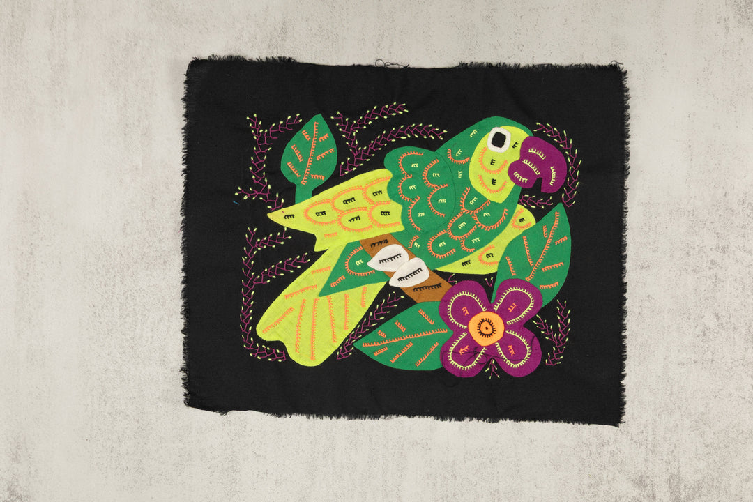 Multi-Color Parrot Bird Green And Purple Molita