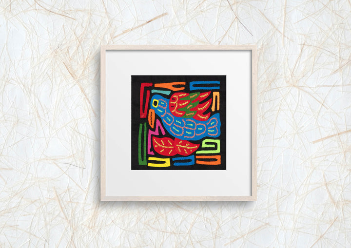 Multicolor Red And Blue Bird Molita
