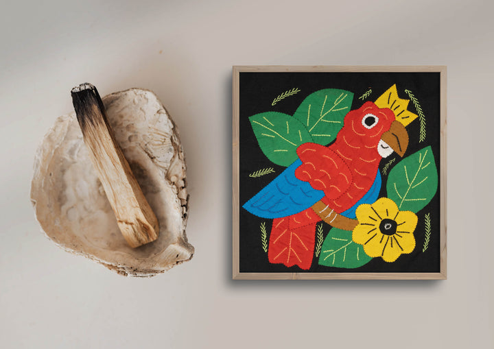 Multi-Color Bird Red And Blue Molita