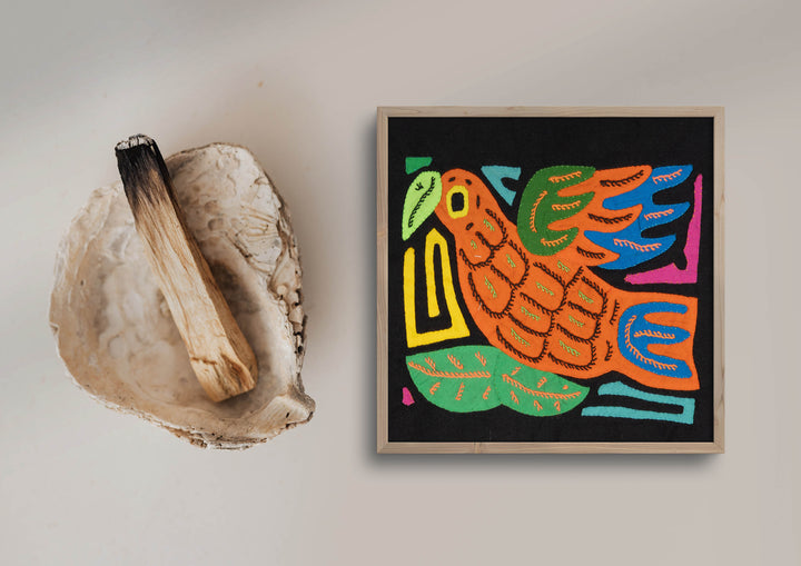 Multicolor Orange Blue And Green Bird Molita