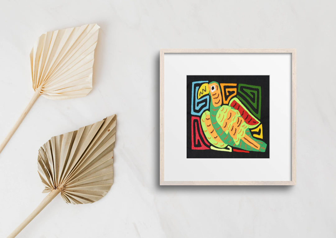 Multicolor Orange Red And Green Bird Molita