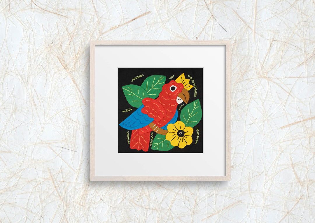 Multi-Color Bird Red And Blue Molita