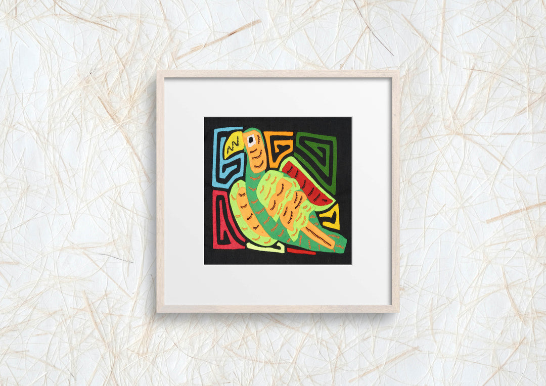 Multicolor Orange Red And Green Bird Molita