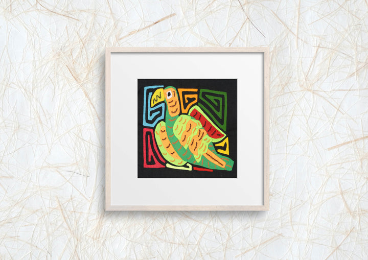 Multicolor Orange Red And Green Bird Molita