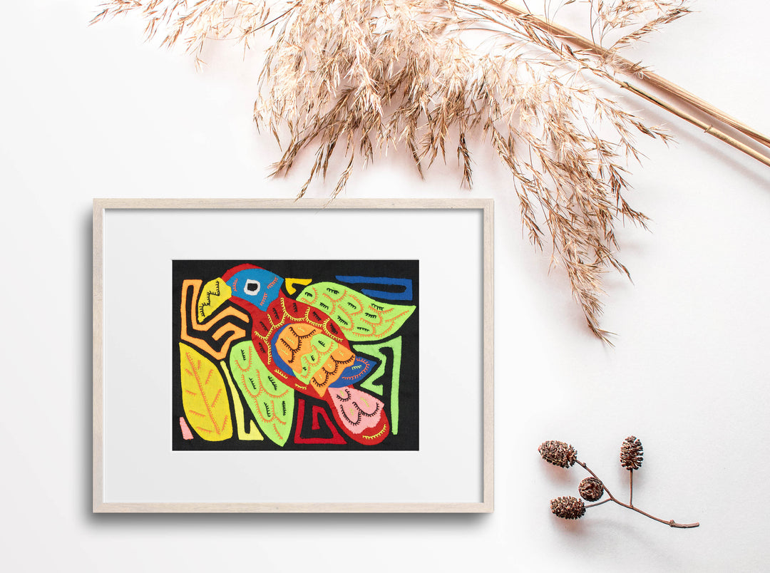 Multicolor Red And Green Bird Molita