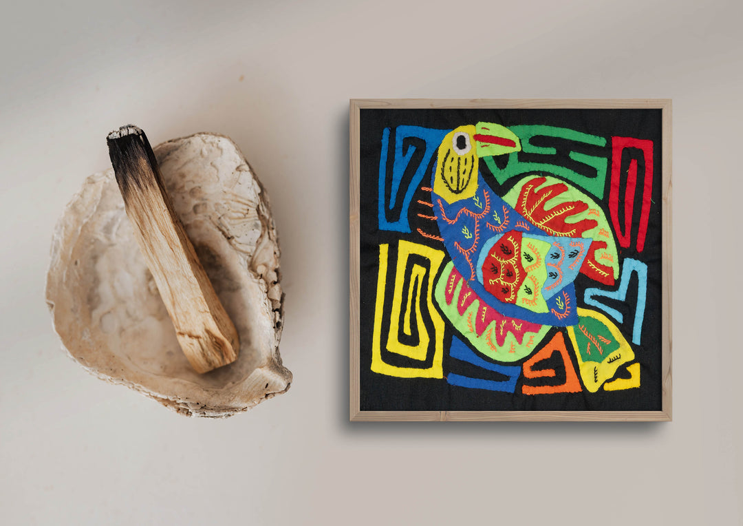 Multicolor Blue Red And Yellow Bird Molita