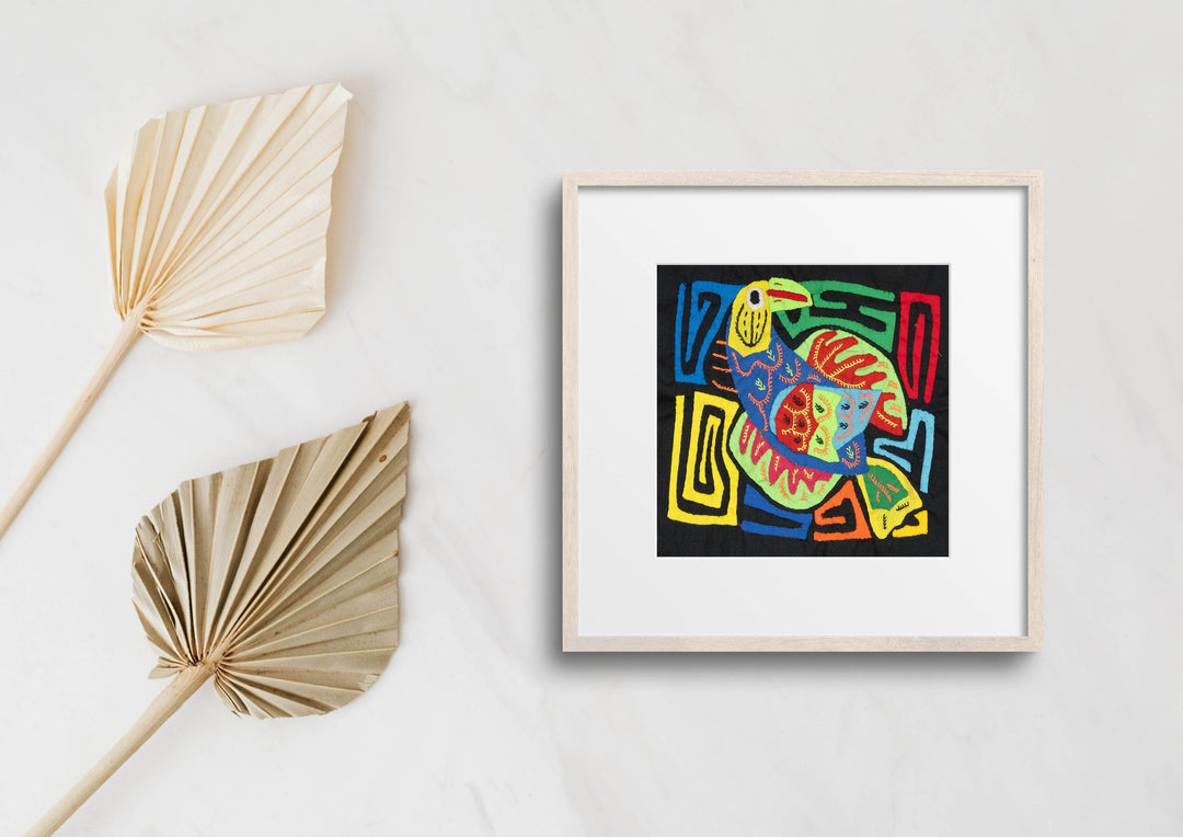 Multicolor Blue Red And Yellow Bird Molita