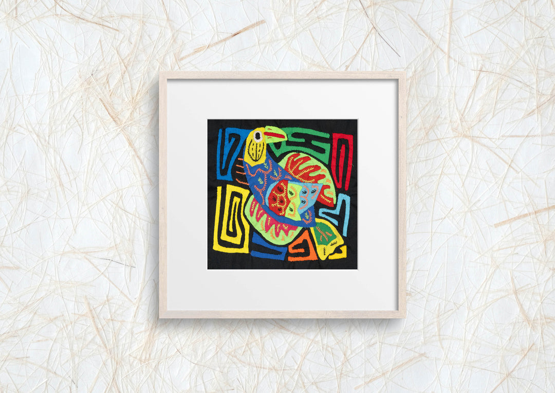 Multicolor Blue Red And Yellow Bird Molita