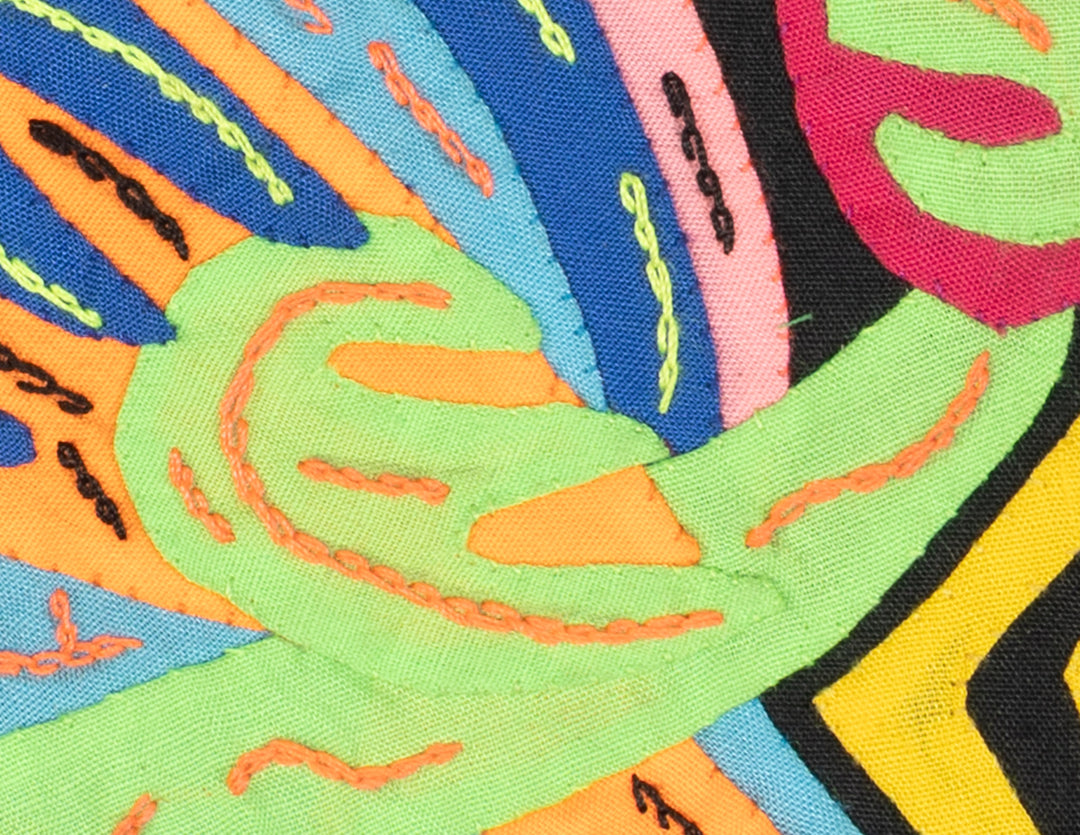 Multicolor Orange Red And Blue Bird Molita