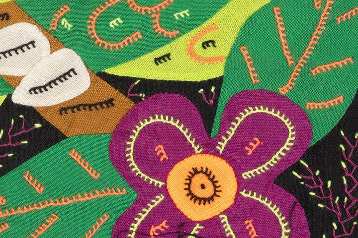 Multi-Color Parrot Bird Green And Purple Molita