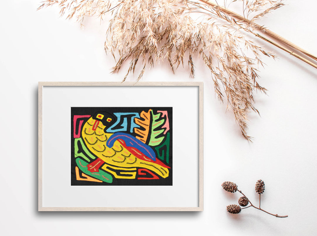 Multicolor Yellow Red And Blue Bird Molita