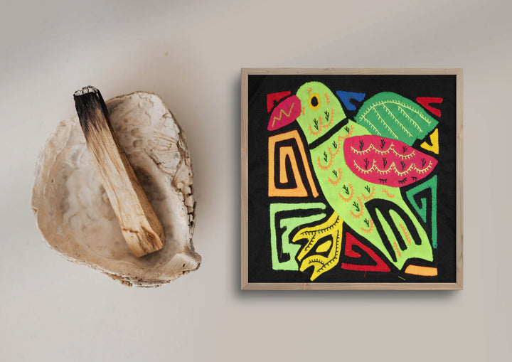 Multicolor Green And Red Bird Molita