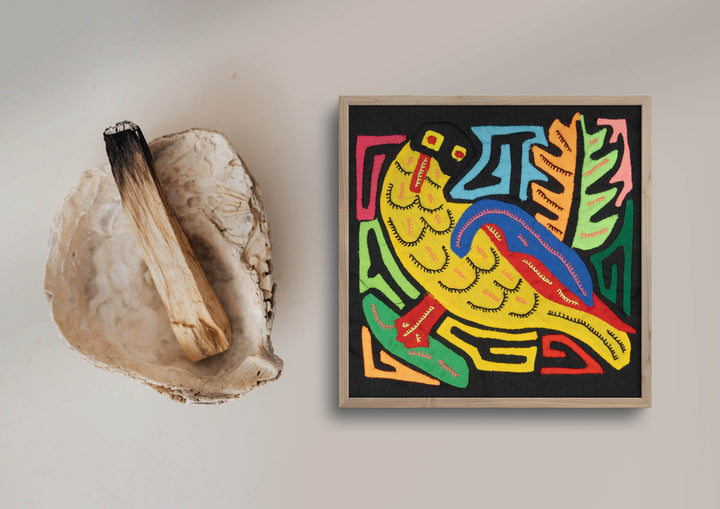 Multicolor Yellow Red And Blue Bird Molita