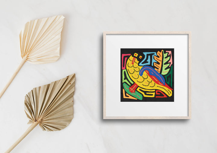 Multicolor Yellow Red And Blue Bird Molita