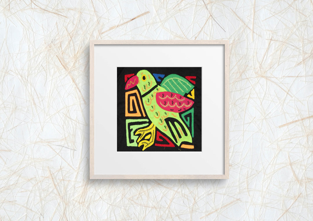 Multicolor Green And Red Bird Molita